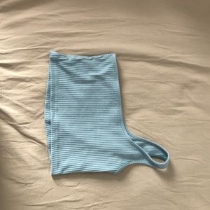 Shein, one shoulder tank, rib knit.